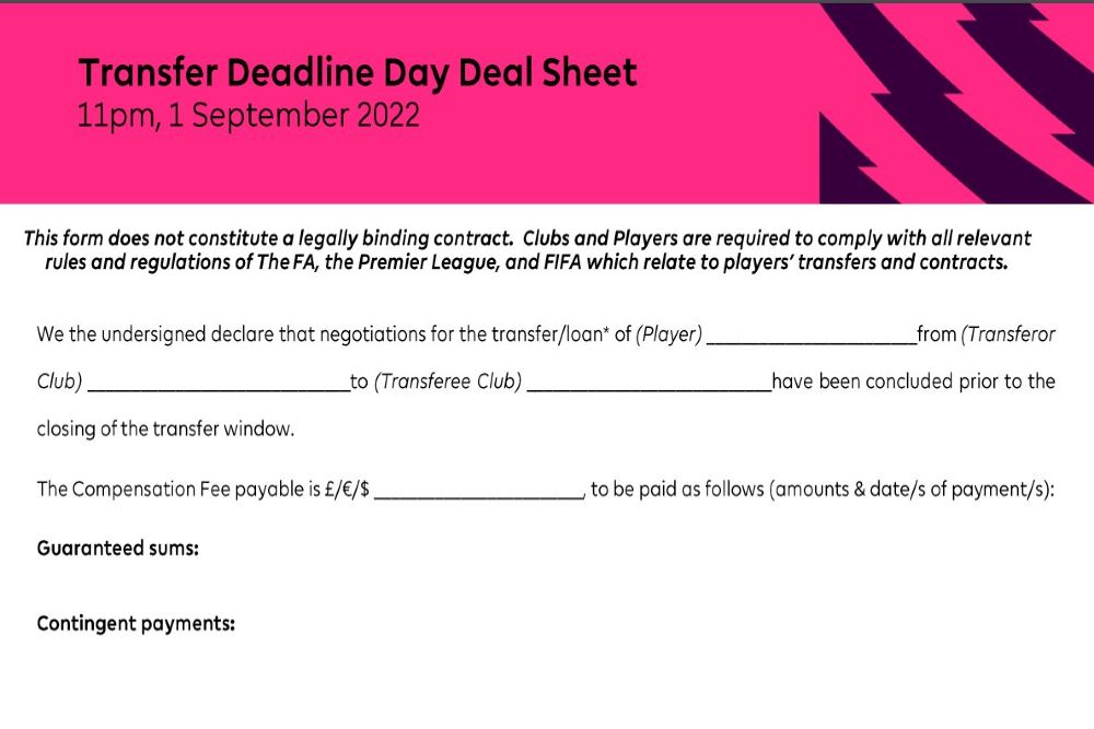 deadline day